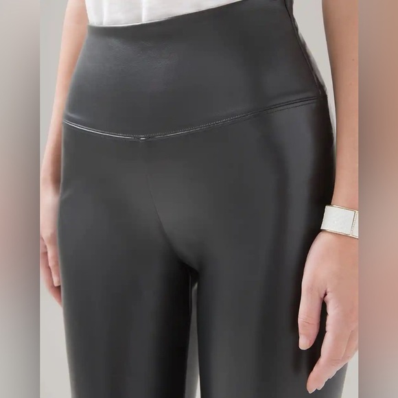 WHBM Vegan Leather Runway Legging Size 14 - Picture 4 of 12